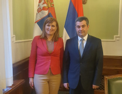 14 November 2019 The Head of the PFG with Georgia Dubravka Filipovski and Georgian Ambassador Ioseb Nanobashvili 